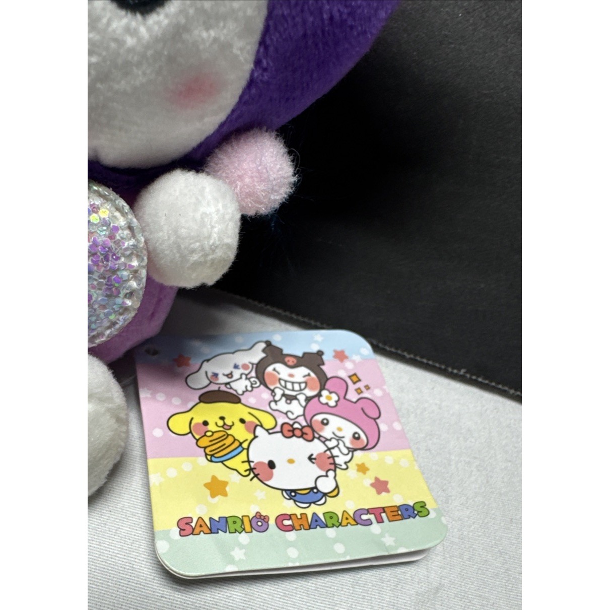 Nwt 2021 Sanrio Smiles Kuromi Anime Mascot Doll Chain Plush Purple Queen — image 4 of 8